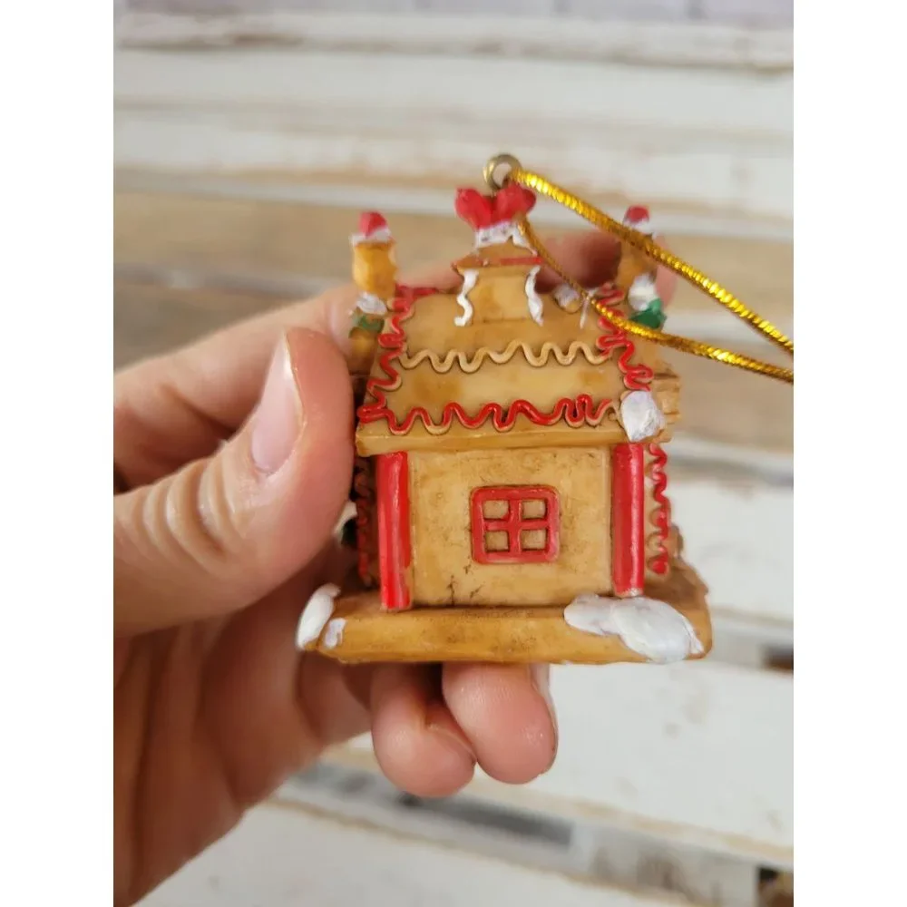 Candy gingerbread household ornament‎ vintage Xmas mini tree